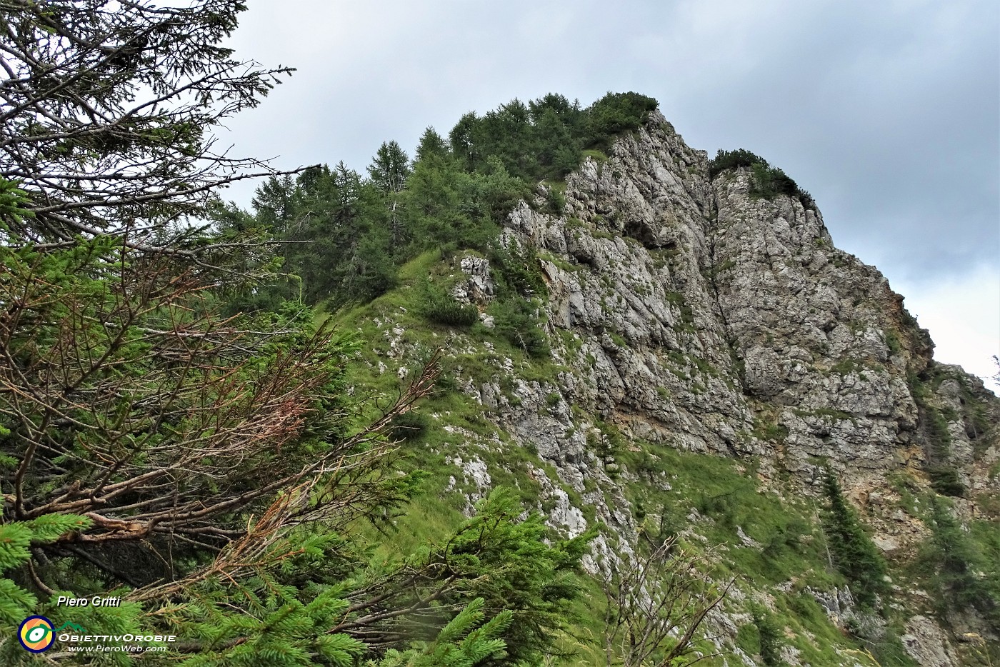 61 Versante sud roccioso del Pizzo Badile.JPG